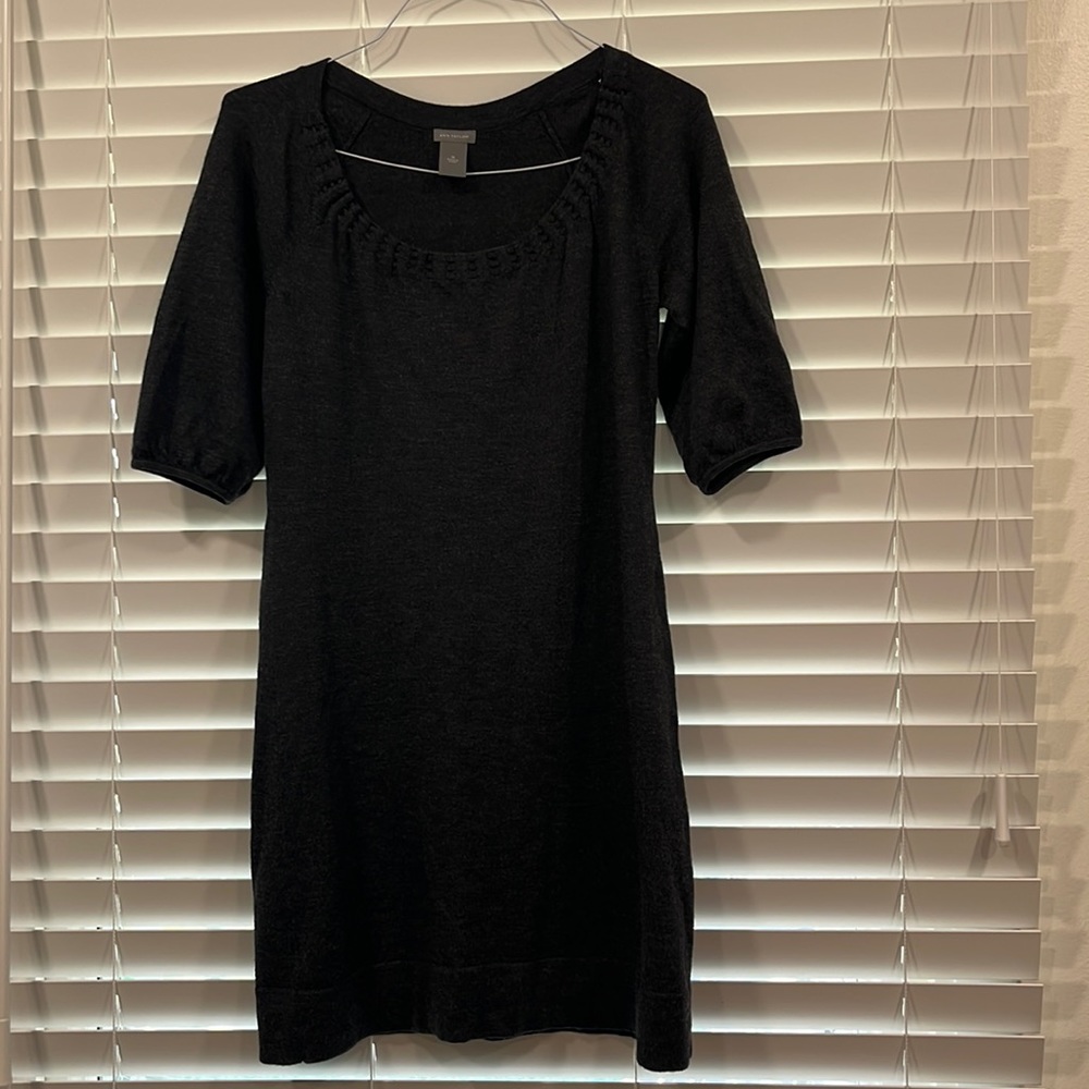 Sweater dress charcoal gray size M
